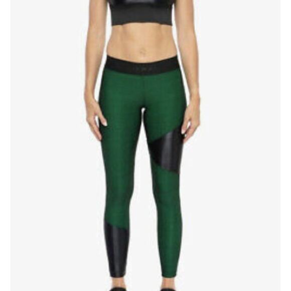 Koral Pants - NWOT KORAL Women's Green Amber Shantung Leggings Size SMALL